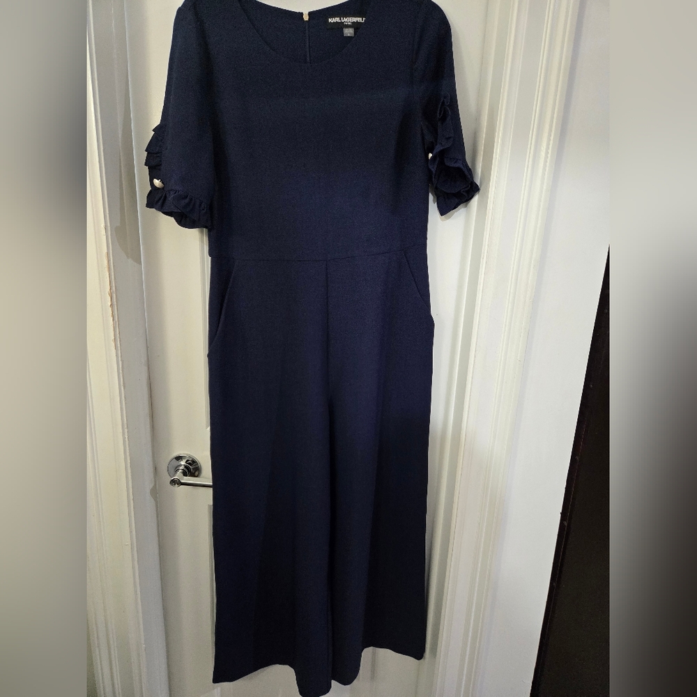 Karl Lagerfeld Navy Jumpsuit